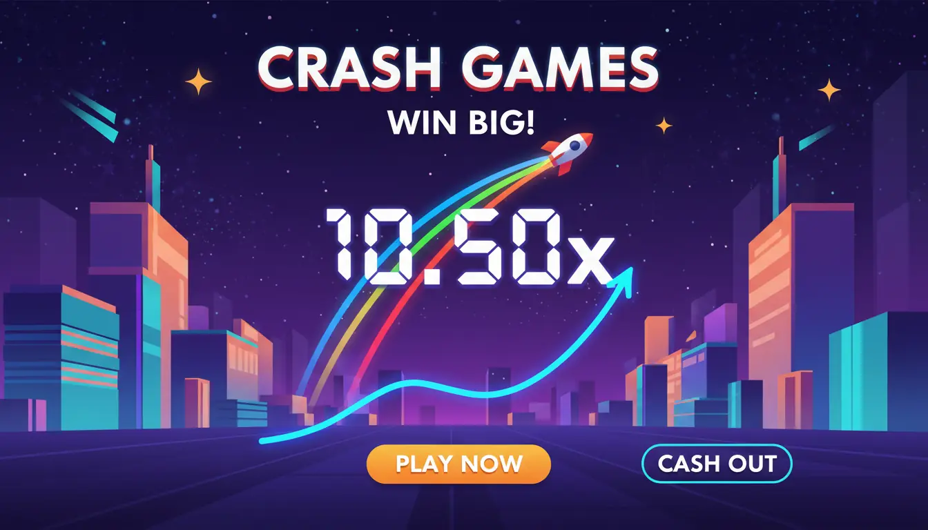 Crashspil på Mega casino